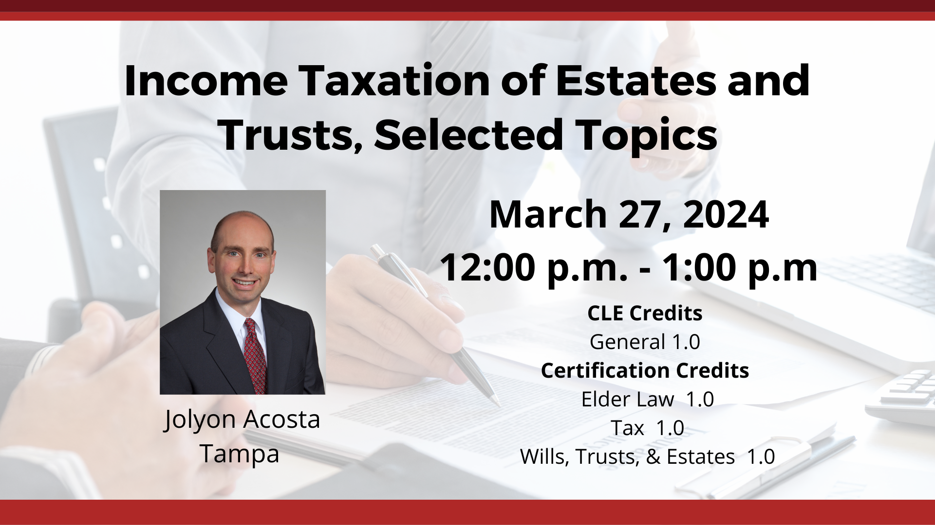 Income Taxation of Estates and Trusts, Selected Topics