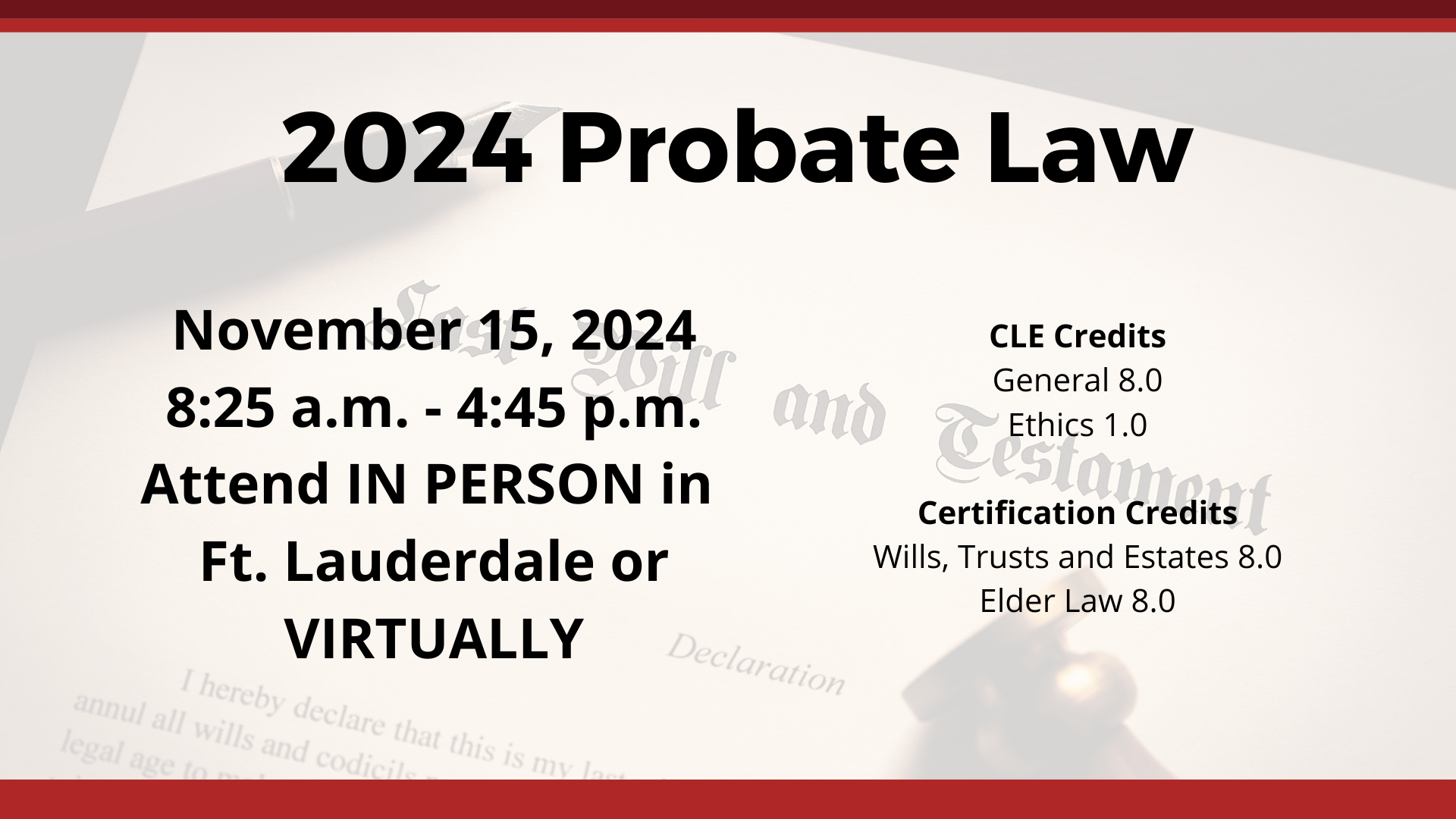 Probate Law 2024