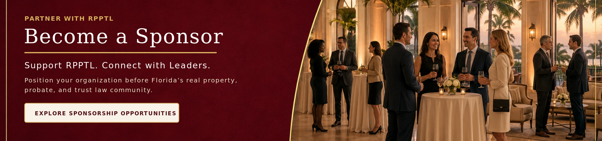 Guests talking at an evening reception